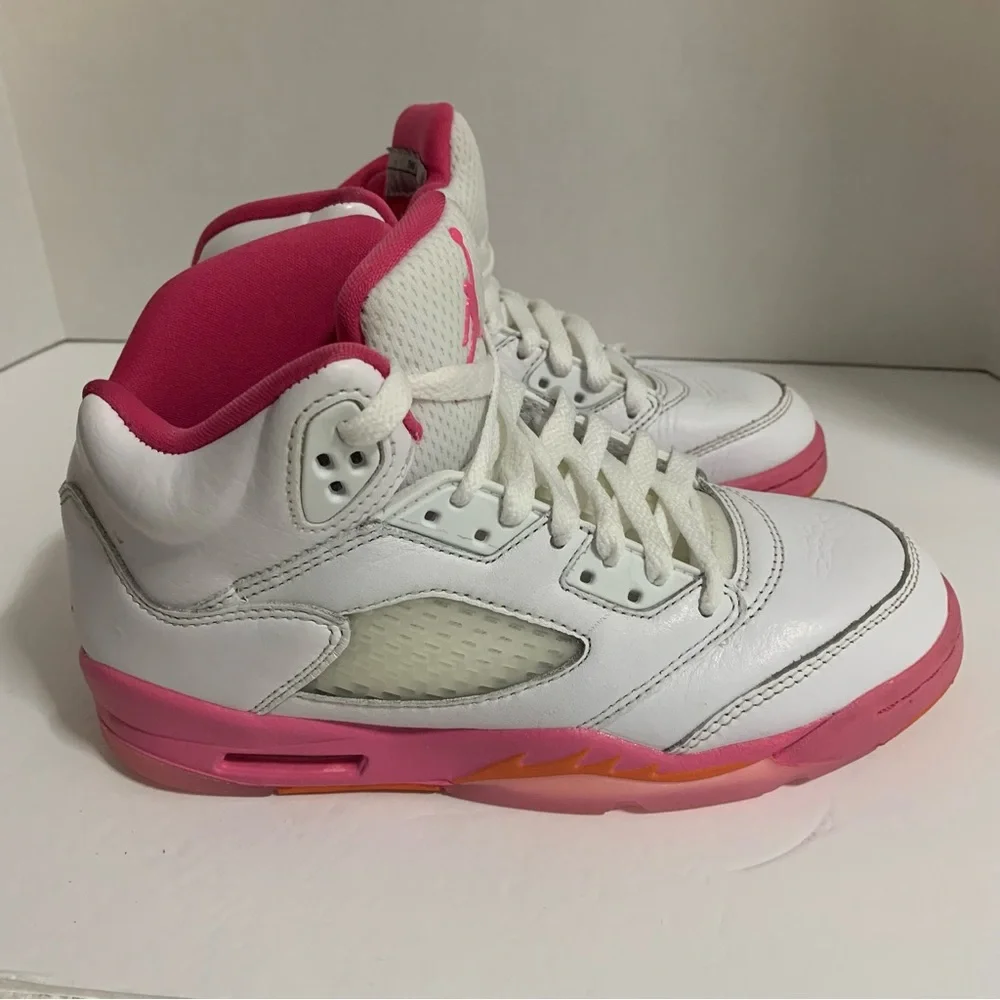 Nike Air Jordan 5 Retro PS 'Pinksicle' Shoes Sneakers 440893-168 •Youth Size 4